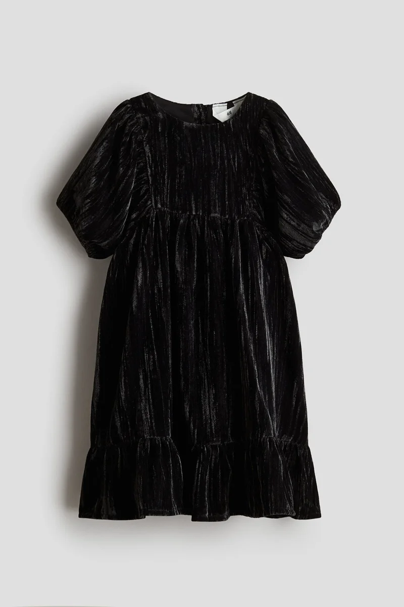 H&M Crushed-velvet dress